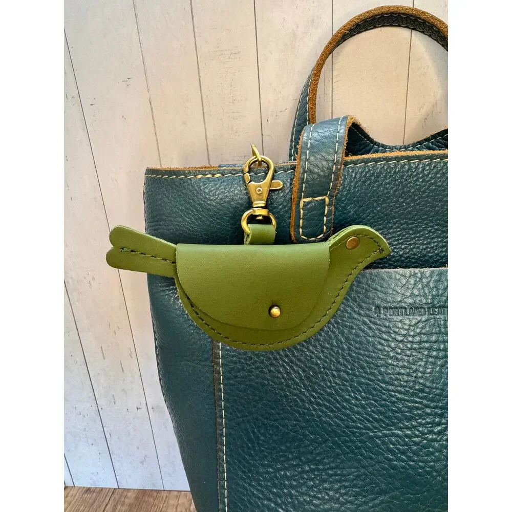 Portland Leather Mockingbird Pouch Purse Charm CACTUS Mockingbird FAST SHIP